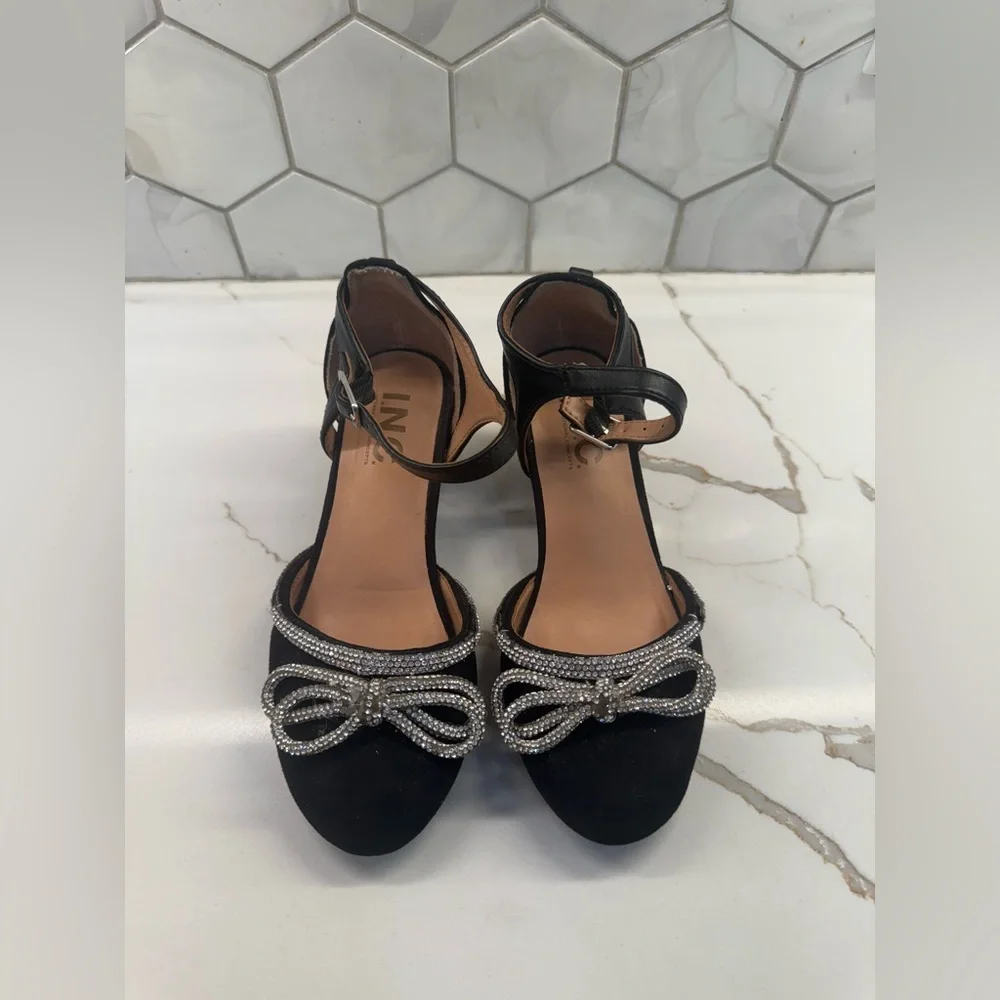 INC International Concepts Black and Silver Kids‎ Dress Shoes
